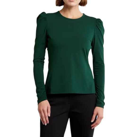 Rebecca Taylor • Ruched long sleeve top - Picture 1 of 8
